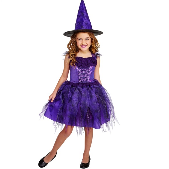 amethyst witch girls deluxe halloween costume new